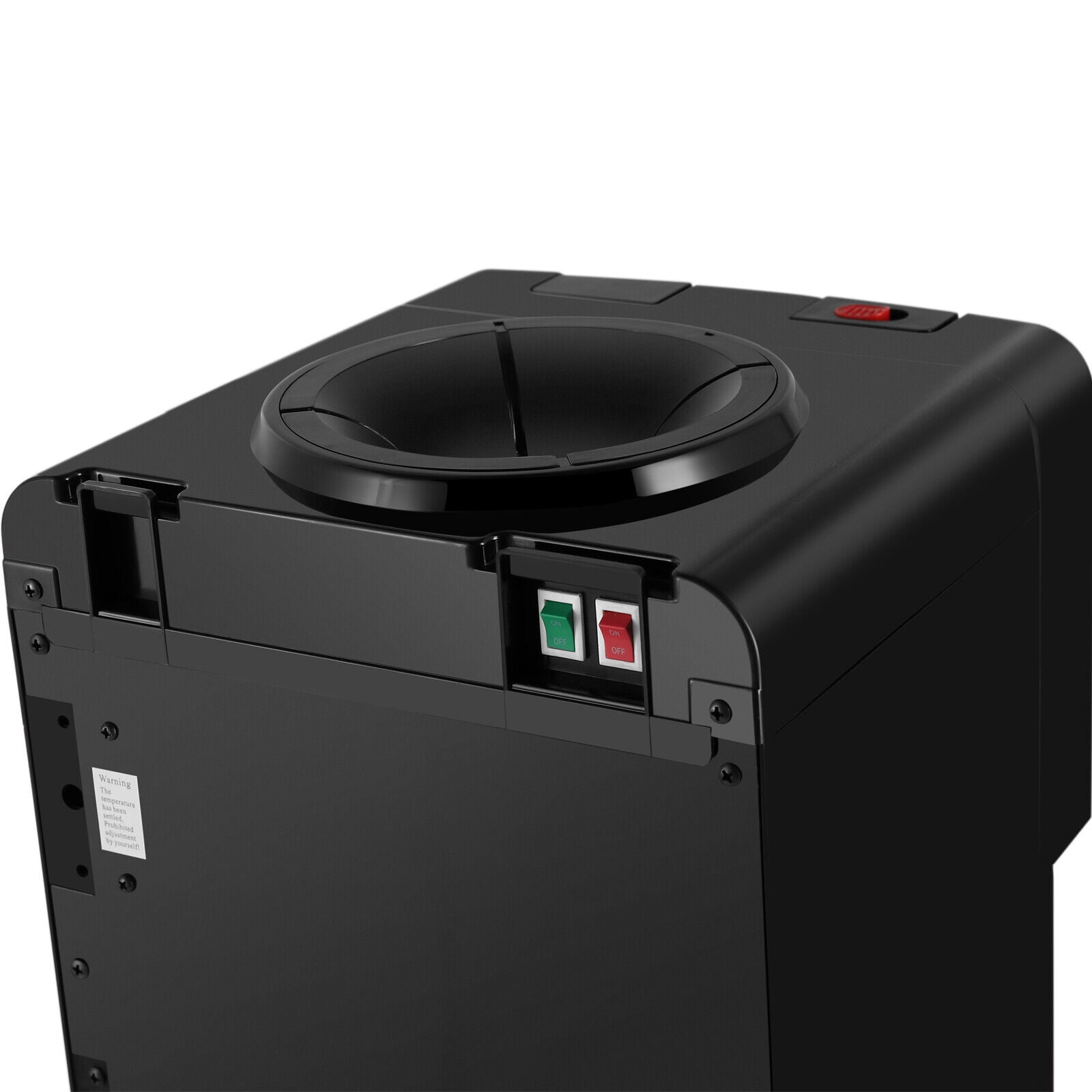 5 Gallon Hot Cold Water Dispenser Cooler Top Loading with Child Safety Lock (Black)