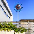 thumbnail image 3 of Adorno de de luz solar decoración de paisaje colorido giratorio para jardín Azul eléctrico kusrkot Hilanderos de viento, 3 of 8
