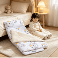 thumbnail image 6 of Wake In Cloud - Toddler Nap Mat with Pillow and Blanket, 100% Cotton Fabric, for Ages 3 Plus in Daycare Kindergarten Preschool, Roll Up Sleeping Bag, (Style#1), 6 of 7