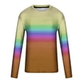 thumbnail image 4 of JSKUMAR Cotton Gradient Color Long Sleeve Crewneck Tops for Men Plus Size Comfy Pullover 3D Print T Shirts Multicolor,XL, 4 of 6