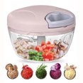 thumbnail image 2 of Mini molinillo de ajo, picador de cebolla, procesador de alimentos manual, cortador de verduras de velocidad portátil para verduras, jengibre, frutas, nueces, hierbas, etc., 2 of 5