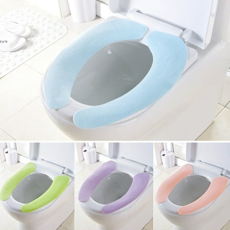 Cheers 2pcs Winter Warm Bathroom Soft, Toilet Seat Warmer Cover
