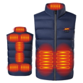 thumbnail image 3 of Chaleco térmico con calefacción de 9 zonas para hombre, con USB, para invierno, para caza, senderismo, cálido, 3 of 5