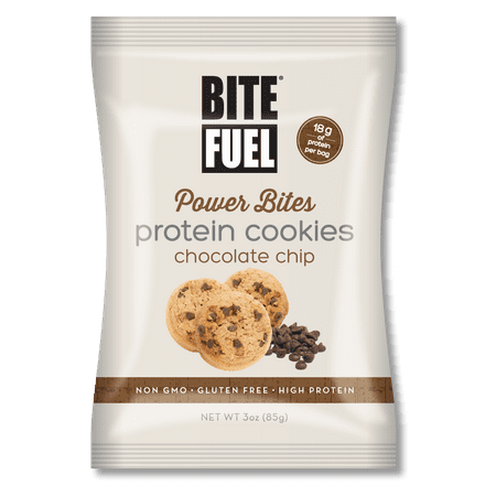 Bite Fuel, Power Bites, Chocolate Chip Protein Cookies, 3
