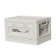 thumbnail image 3 of Caja de almacenamiento plegable con tapa y asa, 27 l, organizador para maletero de coche Blanco, 3 of 9
