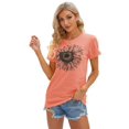 thumbnail image 2 of Remera Cicy Bell con gráfico de girasol y manga corta para mujer, 2 of 4