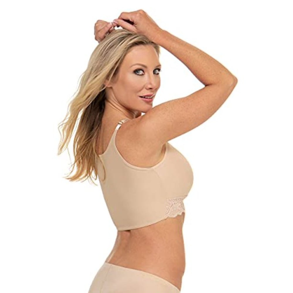 Shapeez Comfeez Tankee Long Back Smoothing Bra with Removable Pads
