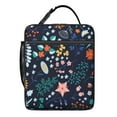 thumbnail image 5 of Botanical Insulated Lunch Box Women Reusable Lunch Tote Bag with Detachable Handle Cooler Tote Bag School Beach, 5 of 6
