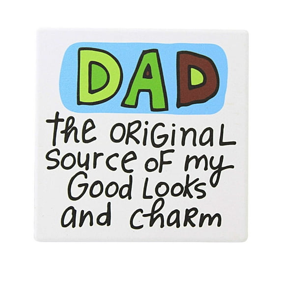 Tabletop Dad Original Charm Coaster Stoneware Our Name Is Mud 6013771