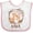 White and Pink, variant on Inktastic I Love My Nana Boys or Girls Baby Bib