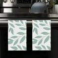 thumbnail image 2 of Eveokoki 2 Pcs Kitchen Towels 16 x 24 Inch Floral Dish Hand Towels Autumn Leaves Tea Towel Absorbent Dish Cloth for Kitchen Bathroom Party Home Decor, 2 of 5