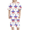 thumbnail image 4 of Hiijoy Toddler Boys Independence Day Pajama Set Short Sleeve T Shirt Shorts Sleepwear Pj's, 4 of 4