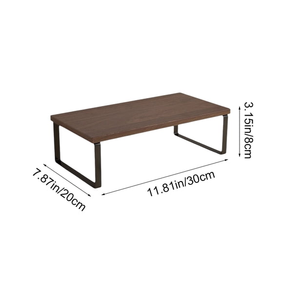 Ergonomic Wood Monitor Riser Stand Desktop Computer Shelf Organizer For Healthy Viewing Posture And Clutter Free Workspace
