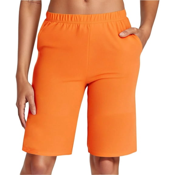 Athletic Shorts for Women, Plus Size Athletic Shorts for Women,Women’s High-Waisted Elastic Waist Shorts Comfortable Casual Fashion - Versatile Everyday Attire for and Daily Use