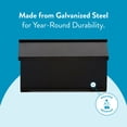 thumbnail image 6 of Architectural Mailboxes Woodlands Galvanized Steel, Medium, Wall-Mount Mailbox in Black, 6 of 9