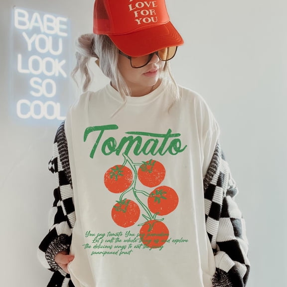 Tomato Shirt: Vintage Garden Graphic Tee All Size S-5Xl