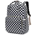 thumbnail image 1 of Mochila Kouxunt a cuadros para portátil de 15.6 pulgadas para mujeres y niñas, 1 of 5