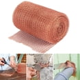 thumbnail image 2 of opvise Copper Mesh Screen Rust-Proof Pure Copper Wire Easy to Shape Grounding Dense Filter DIY Artwork Gardening Insect-proof Fence Cleaning Brush Head 9M, 2 of 7