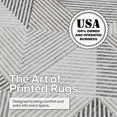 thumbnail image 5 of ReaLife Rugs Machine Washable Area Rug Runner - Living Room Bedroom Bathroom Kitchen Entryway Office - Padded Low Pile Stain Resistant Premium - Modern Geometric Contemporary - Miles - Beige 2'6"x8', 5 of 13