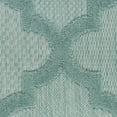 thumbnail image 6 of Nourison Easy Care Indoor/Outdoor Aqua/Teal 5' x 7' Area Rug, (5x7), 6 of 11