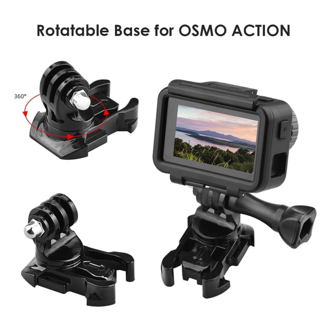 Montaje De La Cámara Kuymtek vertical de hebilla de liberación rápida de rotación 360 para DJI Osmo Action GoPro