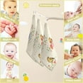 thumbnail image 3 of Spring Birds Watercolor Baby Muslin Washcloths Soft Absorbent Face Towel, 3 PCS Colorful Flowers Branch Burp Cloths Cotton Bath Wipes Infant Wash Cloth for Newborn Boys Girls 12x12 inches, 3 of 7