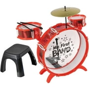 Kid Connection My First Metal Drum Set, Red
