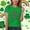 Green, variant on Children St Patricks Day Casual Print T-Shirt Round Neck Short Sleeve Holiday Celebration Everyday Wear Kids Versatile Summer Tee Festive Apparel Tops(Green#1,7-8 Years)