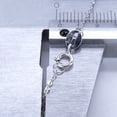 thumbnail image 2 of 100% 18K White Gold Necklace Wedding Jewelry Fine Cute Rolo Chain 18"/45cm, 2 of 6