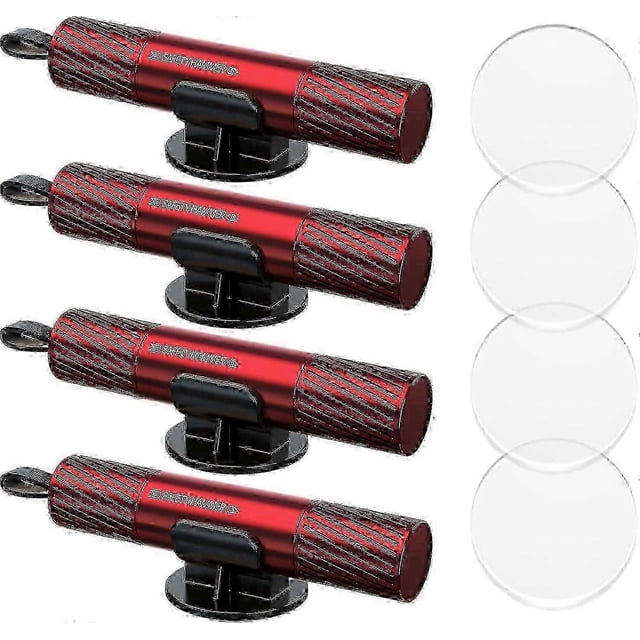 4 Pack Emergency Car Window Breaker and Seatbelt Cutter - Safety Hammer