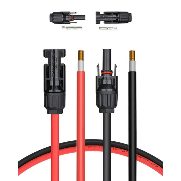 Cable de extensión solar BougeRV 10AWG 6 m IP67 impermeable