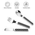 thumbnail image 3 of Honeii Golf Balls Print Children's Knife, Fork And Spoon Set,Reusable Utensils Set with Case,Travel Cutlery Set,for Kids Adults Camping, 3 of 7
