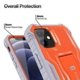 thumbnail image 3 of FITO For iPhone 12 Mini Case, Phone Case with Screen Protector and Kickstand (Orange), 3 of 7