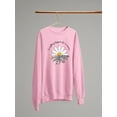 thumbnail image 3 of For A Reason Daisy Sweatshirt Women -Image by Shutterstock, Female Small, 3 of 4