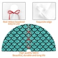 thumbnail image 4 of Yiaed Aquamarine Glitter Print Christmas Tree Skirt , Tree SkirtsTree Mat for Christmas Winter Holiday Indoor Decorations-36", 4 of 7