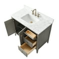thumbnail image 5 of Vanity Art 42" Double Door Bathroom Vanity with Sink, Freestanding Storage Cabinet with Engineered Marble Top, Flip Down Tray, Drawer, and Shelf, 5 of 6