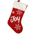 thumbnail image 1 of Joy Christmas Medias Juego de 1, medias navideñas de felpa grandes de 18 pulgadas, medias navideñas personalizadas para colgar para adornos de decoración de árbol de Navidad, 1 of 5