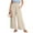 Beige, variant on Patlollav Women Summer High Waisted Cotton Linen Palazzo Pants Wide Leg Long Lounge Pant Trousers with Pocket