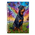 thumbnail image 2 of WOBOGO Rottweiler Dog Notebook College Horizontal Grid Paper Ink Spill Resistant Water Resistant Cover 8.3x5.7x0.4in, 2 of 8