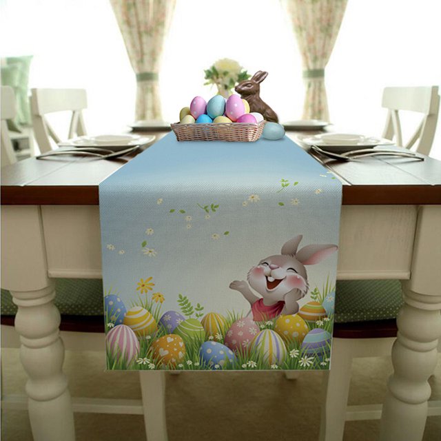 Suministros de decoración para el hogar de Pascua Manteles de tela Manteles creativos de Pascua Wmkox704yii hfskjfh697