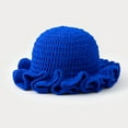 thumbnail image 2 of Gubotare Toddler Winter Hat Winter Baby Boy Hats Pompom Baby Beanie for Girls Fleece Newborn Infant Toddler Beanie (Blue,One Size), 2 of 3