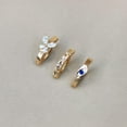 thumbnail image 2 of Anygolds 14K Real Solid Gold Adults' Butterfly Evil Eye & Diamond-Cut Belly Piercing 14G, 2 of 6