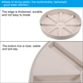 thumbnail image 4 of Uxcell Plant Pot Saucers 7.5 Inch, 3 Pack Plastic Round Plant Pot Flower Drip Tray, White, 4 of 6