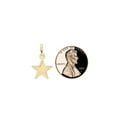 thumbnail image 6 of 14k Yellow Gold, Mini Five Pointed Star Polished Pendant Classic Puff Charm 12mm NO Necklace, 6 of 8