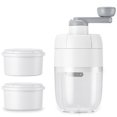 thumbnail image 1 of Manual Ice Shaver Snow Cone Machine Portable Shaved Crushed Ice Maker Crusher with 2Free Ice Cube Tr, 1 of 5