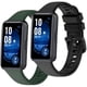 thumbnail image 1 of wonima11 2-Pack Soft Sport Bands Compatible with Huawei Band 8/Huawei Band 9 Quick Release Replacement Wristband for Woman Man (Black/Green), 1 of 1