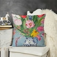 thumbnail image 2 of YINGXI Spring Pillow Covers Colorful Floral Pillow Cases Flower Farmhouse Decorative Cushion Covers for Sofa Couch 22x22in, 2 of 5