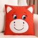 thumbnail image 5 of 17.72 IN/1.48 FT Simulated Cute Pet Animals Pillow Cover Happy Horse Year Mascots Crying Horse Pillow Cover Cute Plushs Zodiacs Horse Pillow, 5 of 6