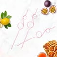 thumbnail image 3 of 3 pajitas divertidas para niños y adultos, pajitas de plástico reutilizables con forma de lazo y diseño loco para actividades en el aula, día de San Valentín, 3 of 5