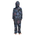 thumbnail image 3 of BZSMCE Unisex One-piece Pajama Cotton Sleepwear Galactic Bloom Printed, 3 of 8
